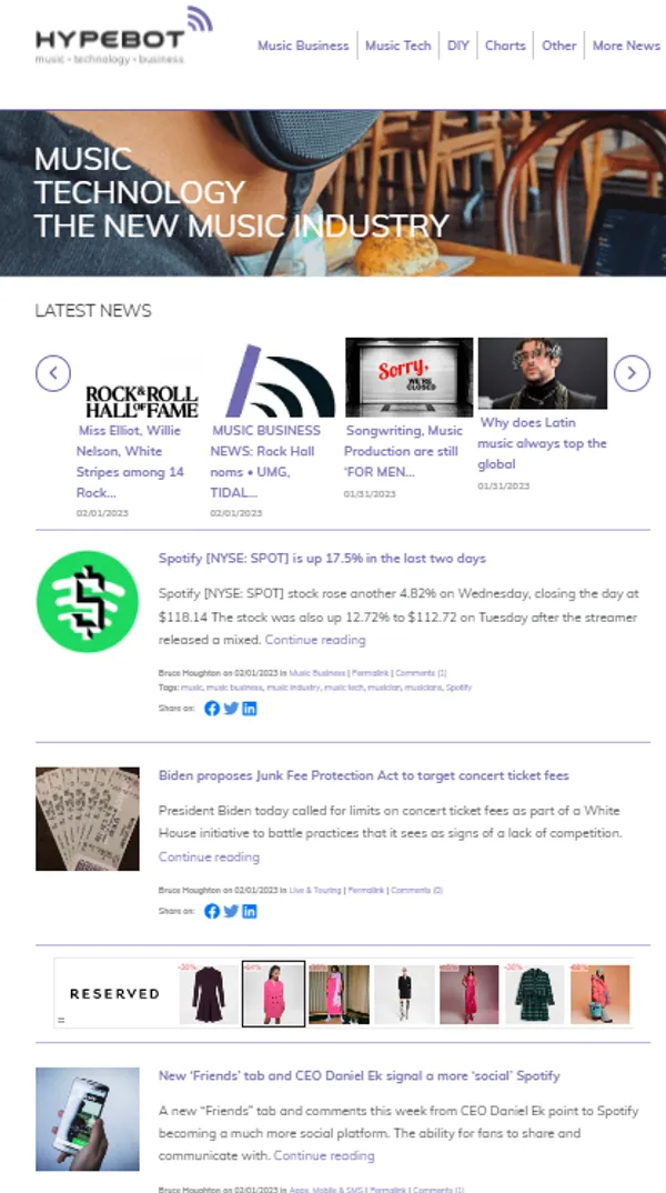 Music Blogs Example 22 Best Music Blogs In 2024 | iMusician