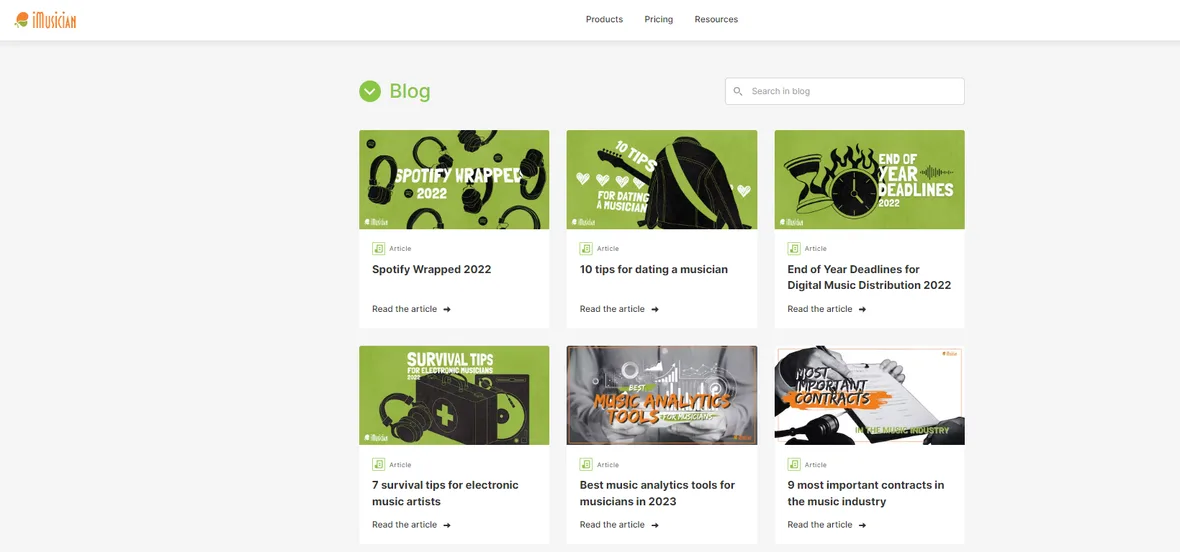 Music Blogs Example 22 Best Music Blogs In 2024 | iMusician